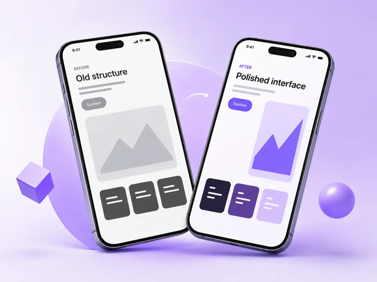 Website redesign service visual